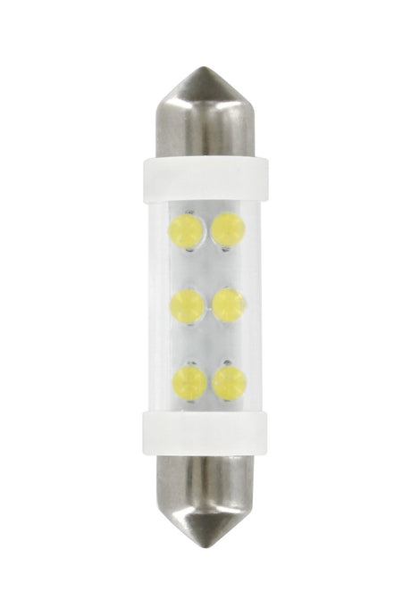 Lampa 24V Lampada siluro 6 Led - 11x41 mm - SV8,5-8 - 2 pz - Scatola - Bianco 98349