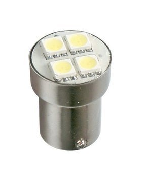 24V Hyper-Led 12 4 SMD x 3 chips (P21W) BA15s 1 pz D/Blister Blu Doppia polarità 98365