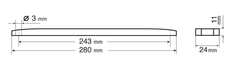 Lampa Luce ingombro a 12 Led, 24V - Rosso 8378 98378