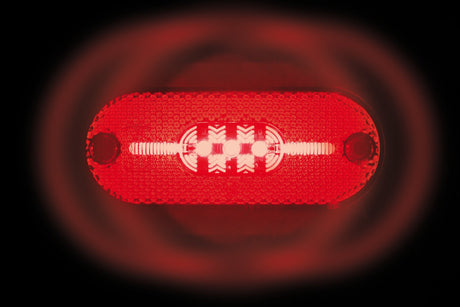Lampa Luce perimetrale a 5 led con catarifrangente, 24V - Rosso 98386