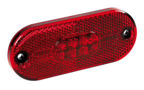 Lampa Luce perimetrale a 5 led con catarifrangente, 24V - Rosso 98386