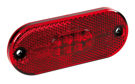 Lampa Luce perimetrale a 5 led con catarifrangente, 24V - Rosso 98386
