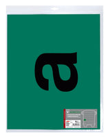 Lampa Marcatura PVC Verde con Supporto Adesivo - Lettera A