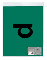 Lampa Marcatura in pvc verde con supporto adesivo - D 98447