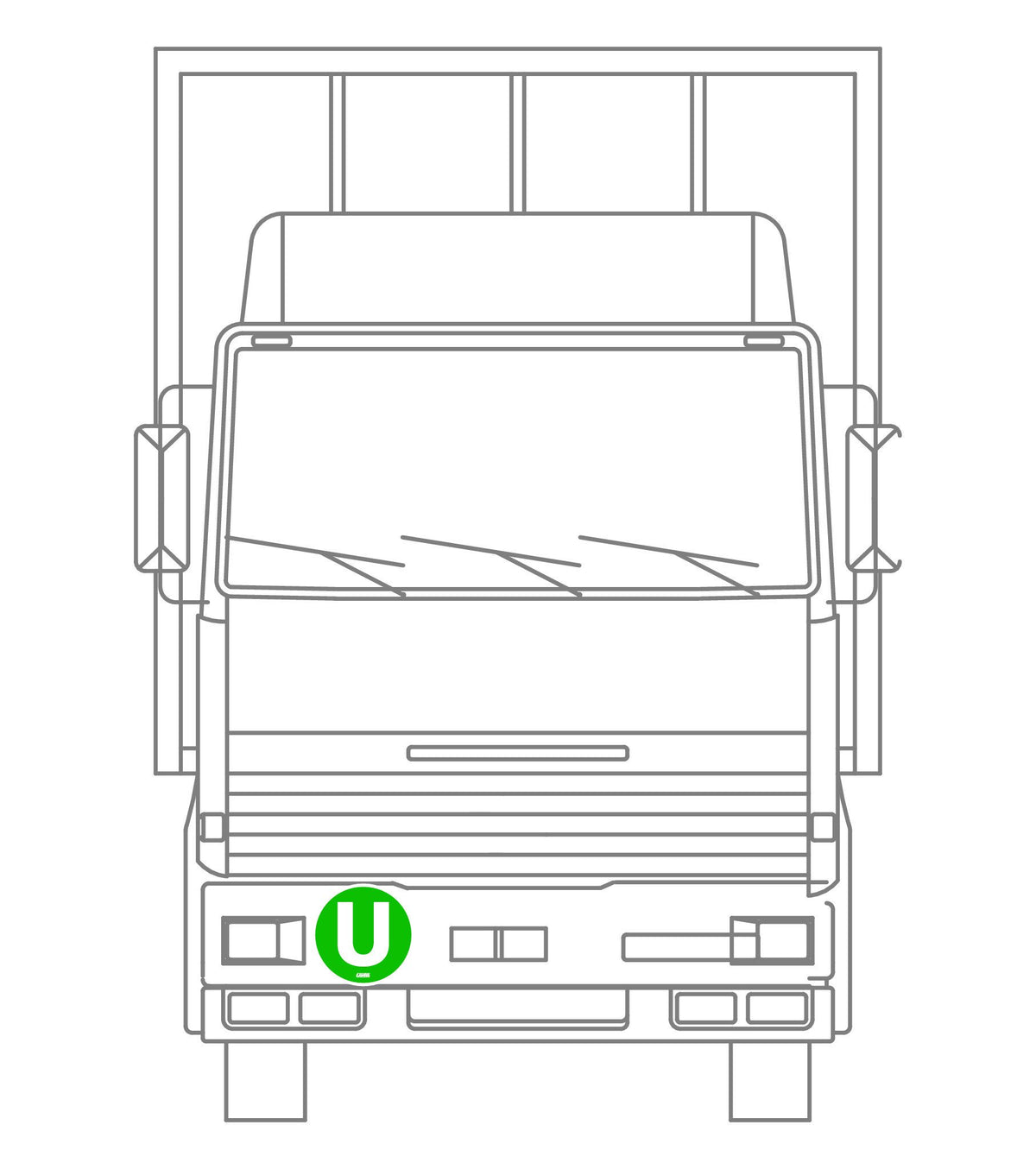 Lampa Contrassegno adesivo - U - Veicolo ecologico 98452