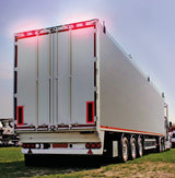 Lampa Luce Decorativa 9 LED 24V Rossa per Camion