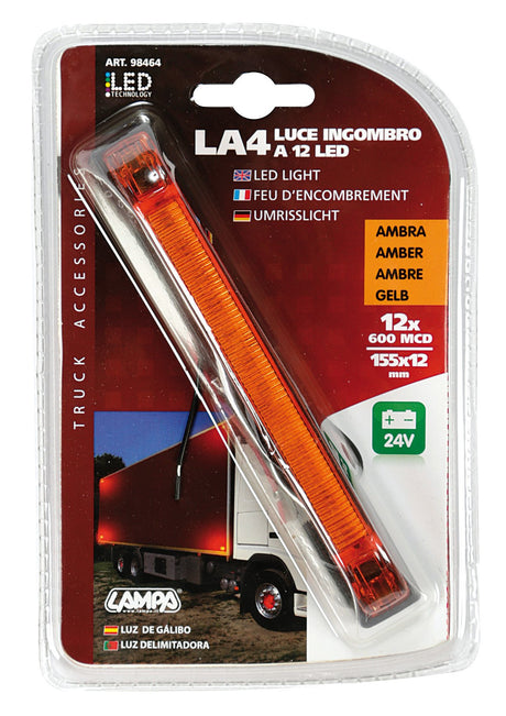 Lampa Luce decorativa - 12 Led - 24V - Arancio 98464