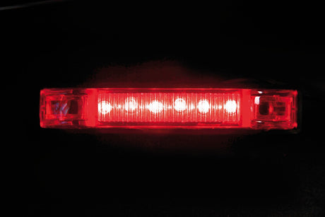 Lampa Luce ingombro a 6 Led, 24V - Rosso 98487