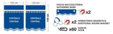 Lampa Oscura Tende Centrali per Camion Cabina Standard - Blu