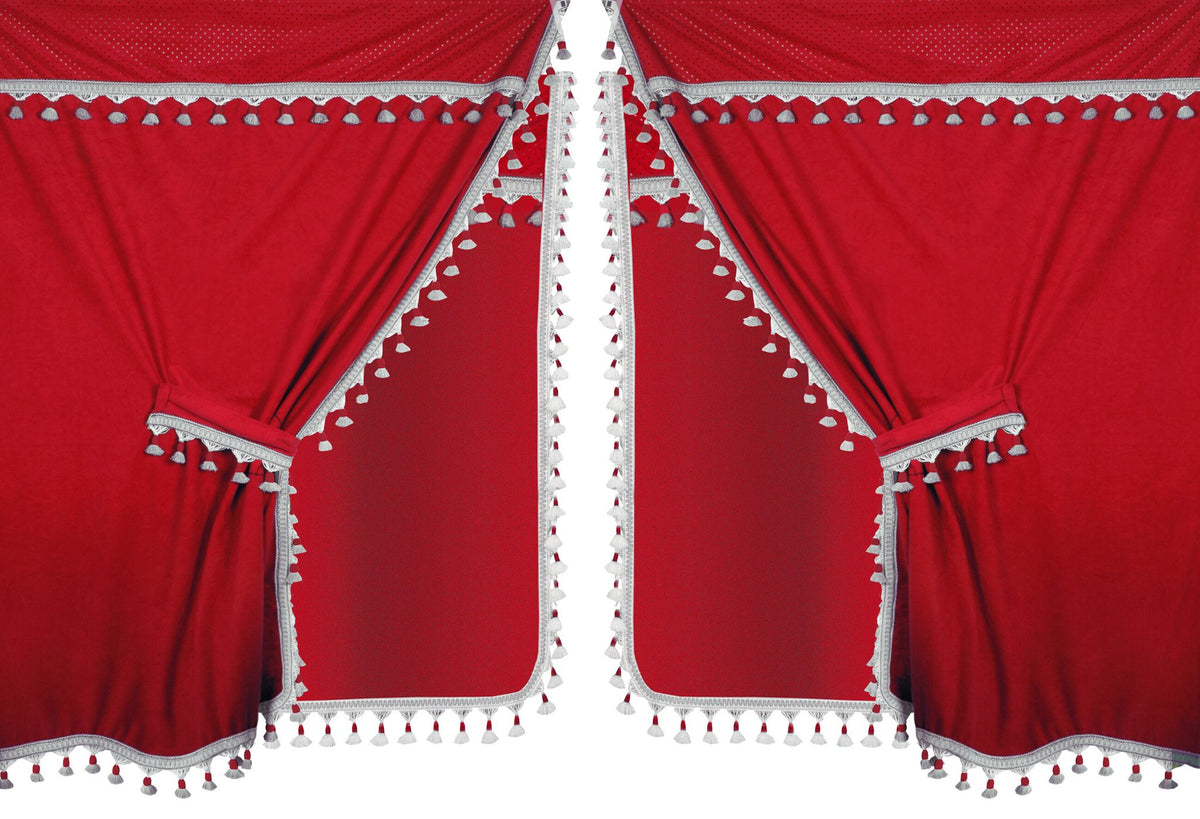 Lampa Premiere, set tende in microfibra per camion - Rosso 98634