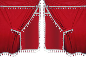 Lampa Premiere, set tende in microfibra per camion - Rosso 98634
