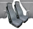 Lampa Melissa, set tende e coprisedili in microfibra per camion - Grigio 98643