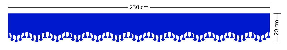 Lampa Oscura Fascia Parasole per Camion in Poliestere - Blu