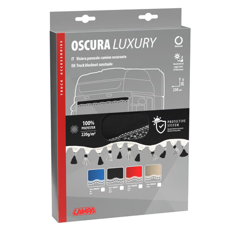 Lampa Oscura, fascia parasole per camion - Nero 98647