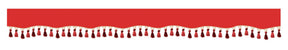 Lampa Oscura, fascia parasole per camion - Rosso 98648