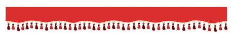 Lampa Oscura, fascia parasole per camion - Rosso 98648