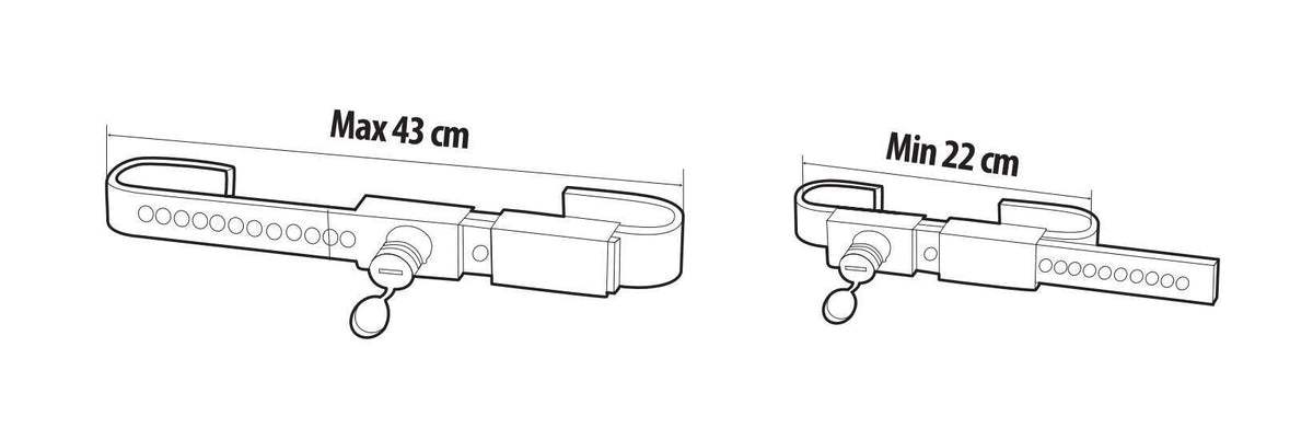 Lampa Zanna 1, lucchetto blocca-porte posteriore in acciaio cromato 98698
