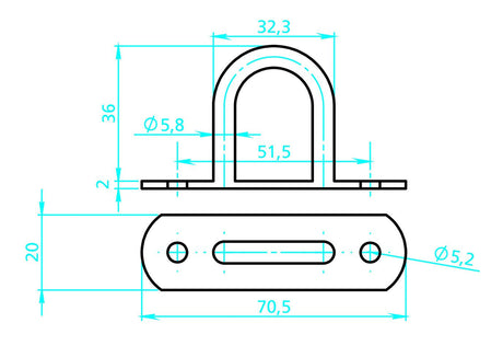 Lampa Cavallotti tendifune rotondi, 2 pz 98702