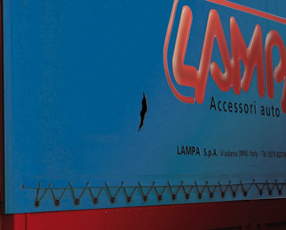 Lampa Pezze Adesive per Teloni Camion in PVC Trasparente - Conf. da 4 pz