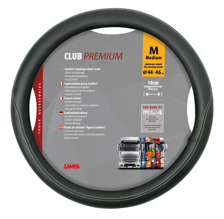 Lampa Club, coprivolante in Skeentex - M -  44/46 cm - Nero 98846