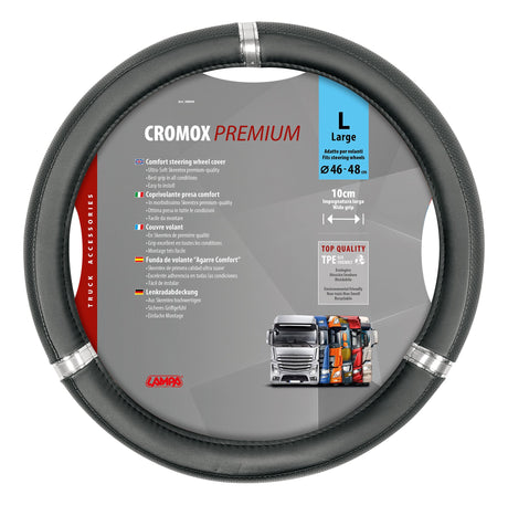 Lampa Cromox, coprivolante in Skeentex - L -  46/48 cm 98899