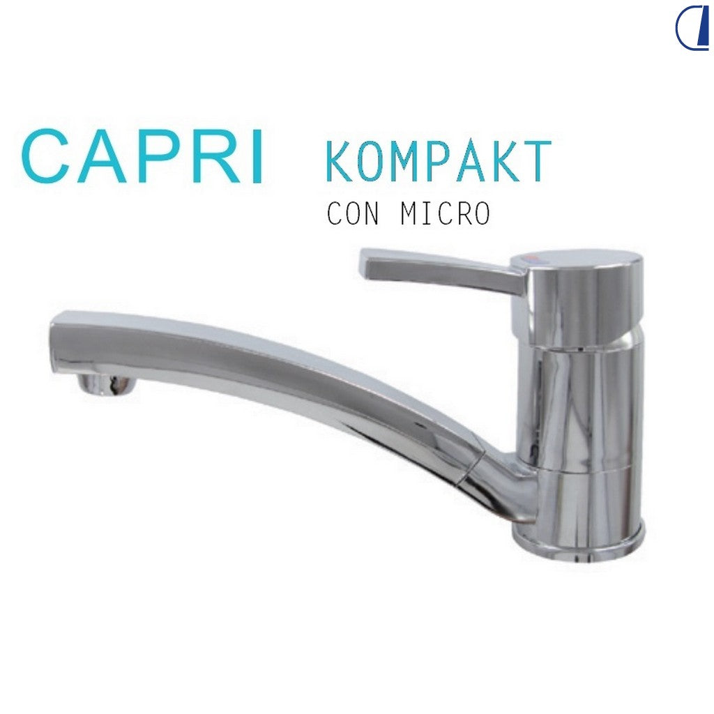 Di-Tec Miscelatore monocomando Capri Kompakt con microinterruttore 6A