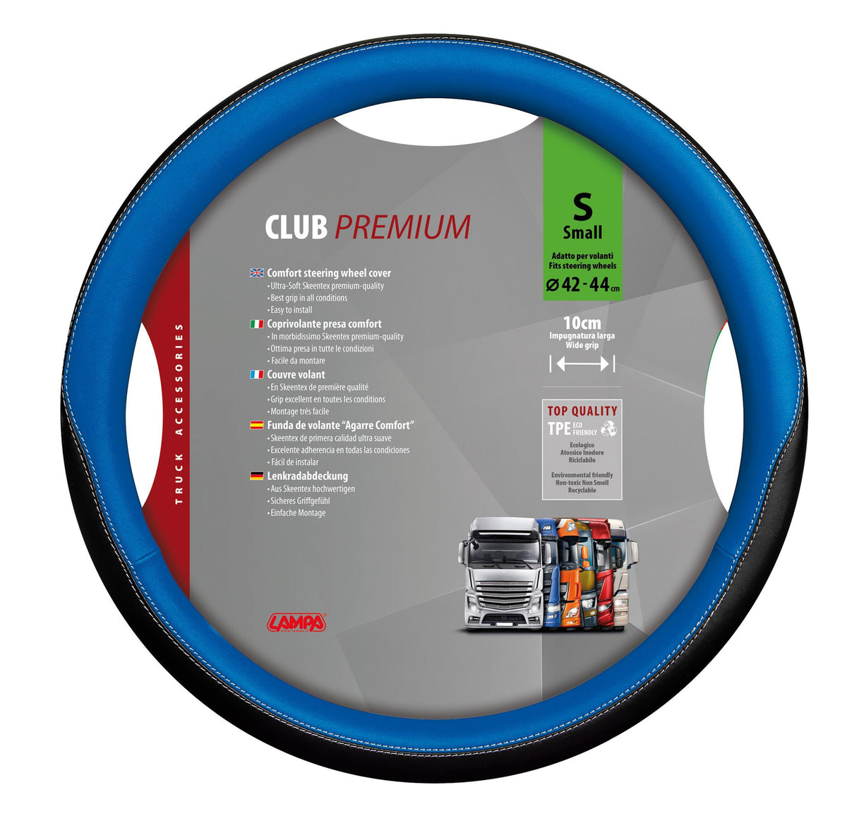 Lampa Club Steering Wheel Cover in Skeentex Ø 42/44 cm - Blue
