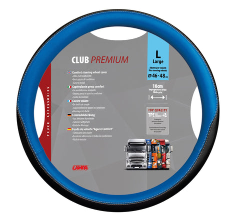 Lampa Club, coprivolante in Skeentex - L -  46/48 cm - Blu 98907