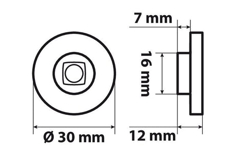 Lampa Coppia luci ingombro a 1 Led, 24V - Arancio 98928