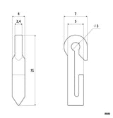 Lampa Ganci per tende - G-6 - 25 pz 99000