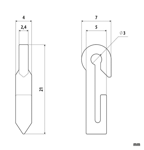 Lampa Ganci per tende - G-6 - 25 pz 99000