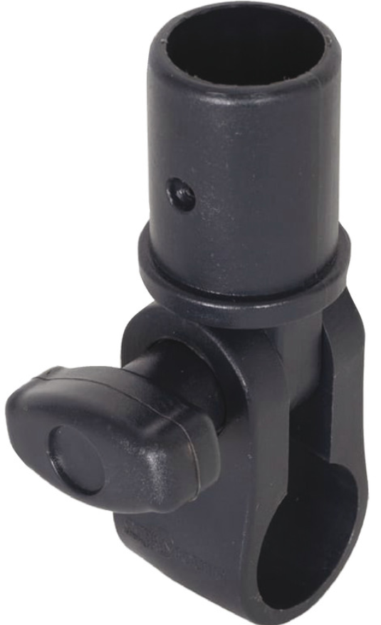 Base di fissaggio snodato Oceansouth per tubi  32mm e corrimano  25mm
