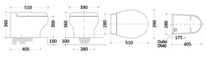 WC Marino Tecma Silence Plus 2G Short 12V Deep Bowl Touch