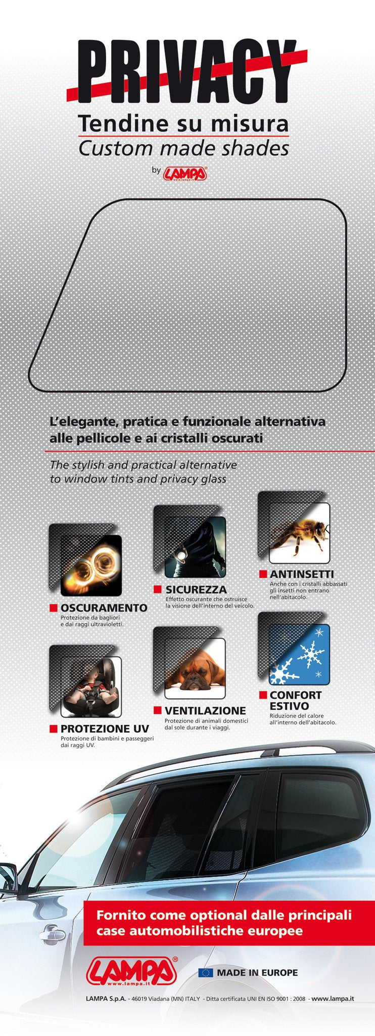 Lampa Poster cm 58x160, Tendine Privacy 99172