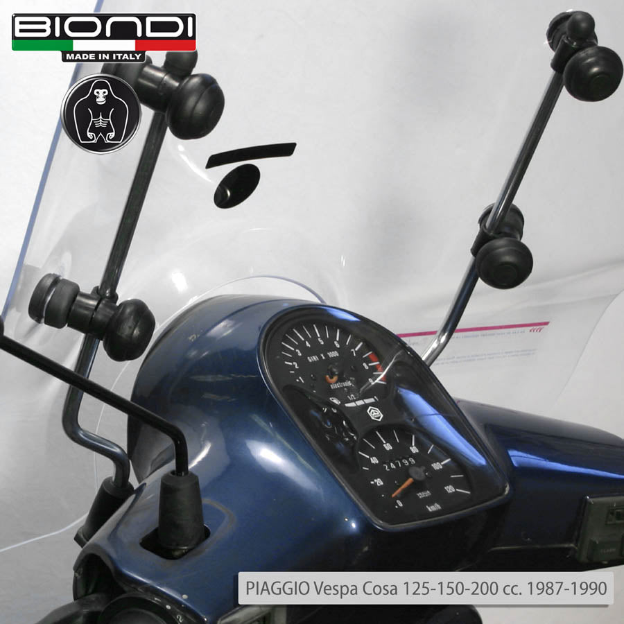 Biondi Windschutzscheiben-Halterungssatz für Vespa PK, Cosa, FL2, HP - MPN 8500988