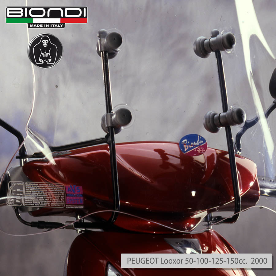 Biondi Parabrezza Pro Peugeot Looxor 50/100/125/150 cc 2000 con Attacchi