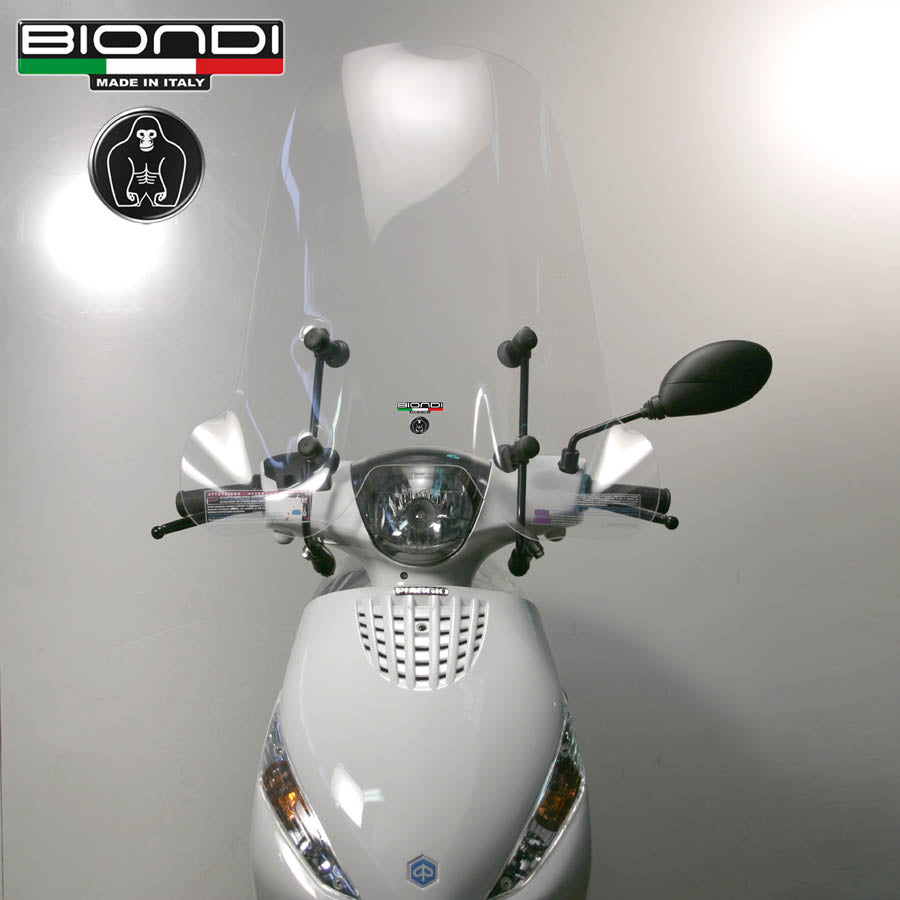Biondi Parabrezza Pro Piaggio Zip Fast Rider 50 cc 1996 - Completo di Attacchi