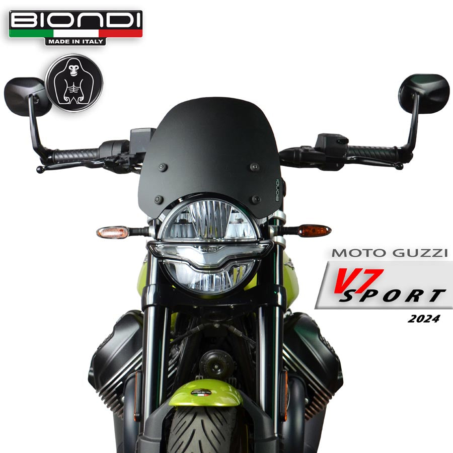 Biondi Cupolino Sport Nero Satinato Moto Guzzi V7 III/IV - V9 Bobber - V7 Sport