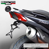 Biondi Portatarga Regolabile Acciaio Nero per Yamaha T-MAX 530 e 560 - 8901034