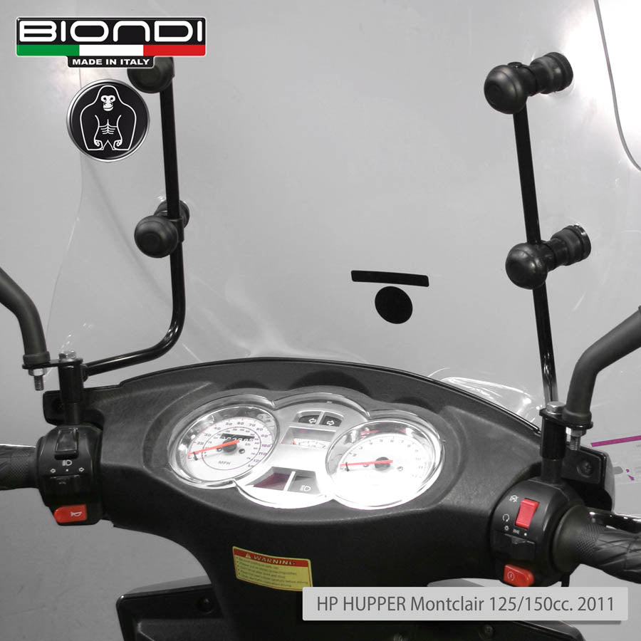 Biondi Parabrezza Club + Kit Attacchi HP Hupper Montclair 125/151 cc 4T 2011