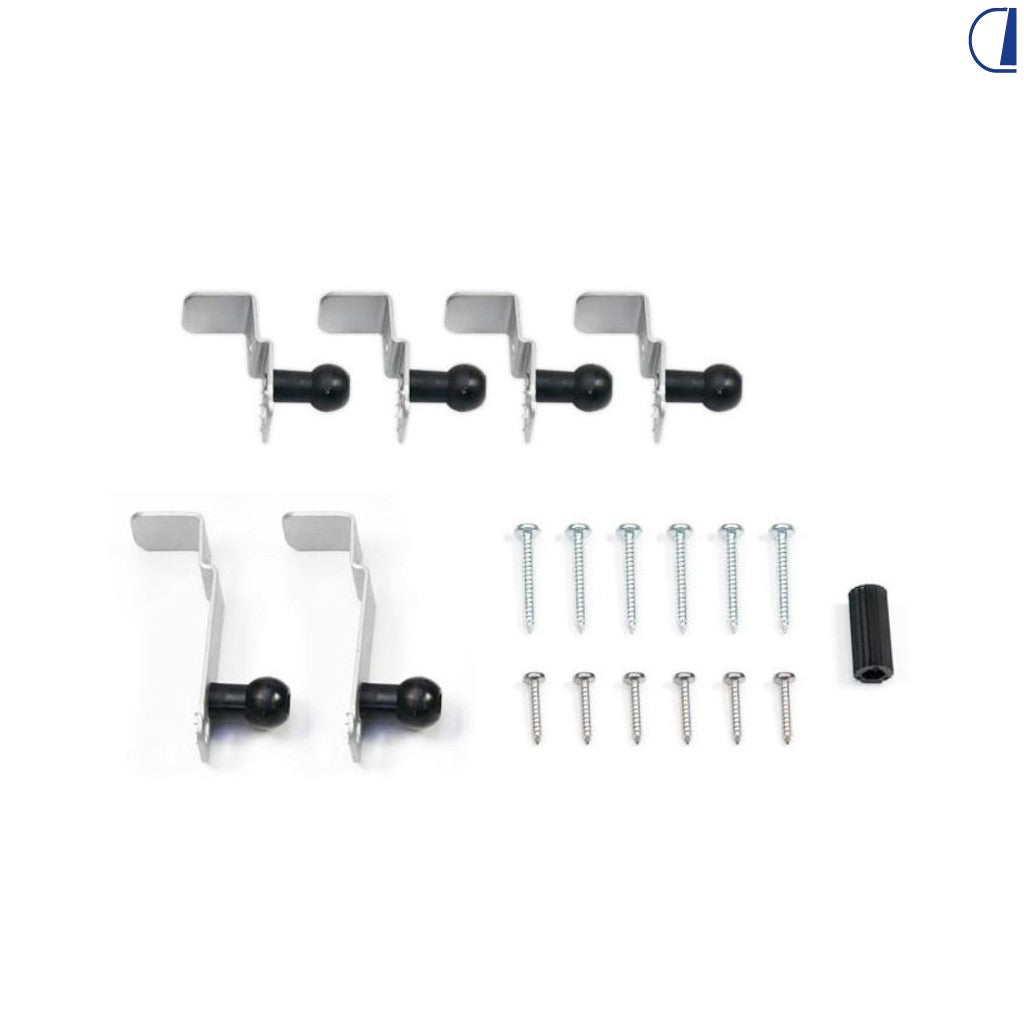 Remis Set clip di fissaggio REMItop Vario II 35 mm per oblò 400x400 mm