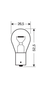 Pilot 12V Lampada 1 filamento Blu-Xe - (P21W) - 21W - BA15s - 2 pz - D/Blister