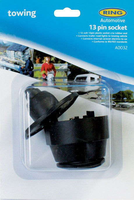 Ring Socket 13-polig, Kunststoff, Aufputzmontage und freistehend