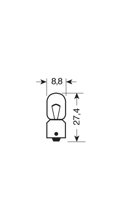 Osram Lampadina 24V Original Line - T4W - 4W - BA9s - 2 pz - Blister