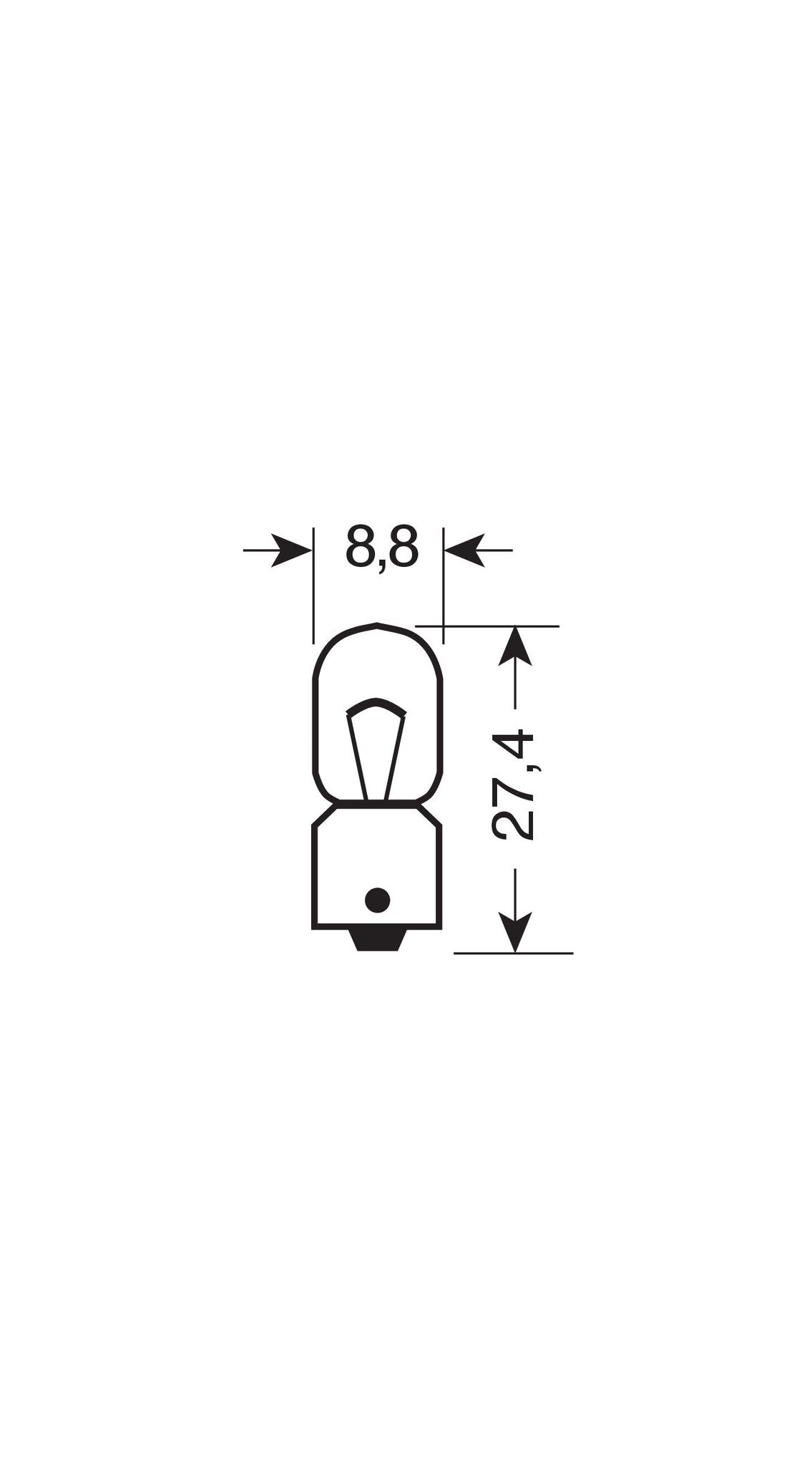 Lampa 24V Lampada micro - T4W - 4W - BA9s - 2 pz - D/Blister 98261