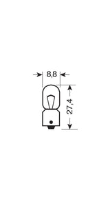 Lampa 24V Lampada micro - T4W - 4W - BA9s - 2 pz - D/Blister 98261