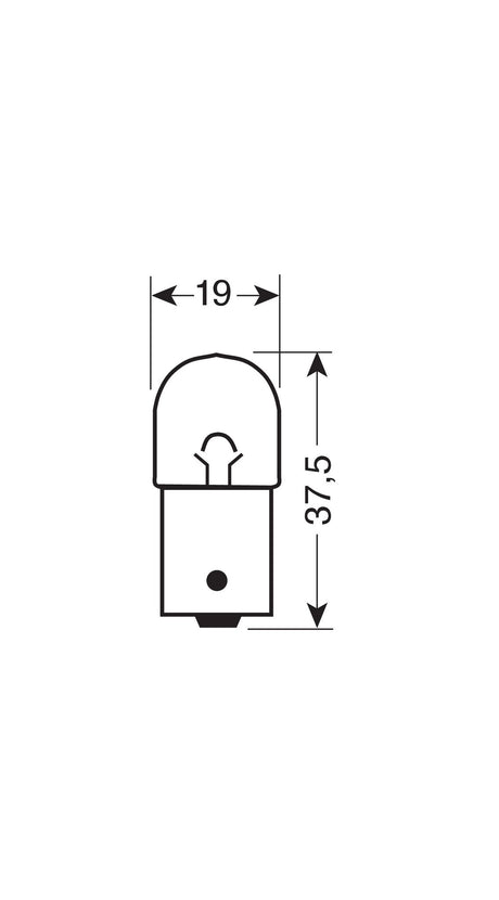 Lampa 12V Lampada sferica - R10W - 10W - BA15s - 2 pz - D/Blister 1526 91526