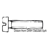 Osculati Viti testa cilindrica interamente filettata, taglio a cacciavite, UNI 6107 DIN 84 A2-84-03X012