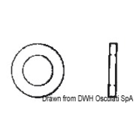 Osculati Flachscheiben, dreifache Lochbreite A2-9021A-03X009