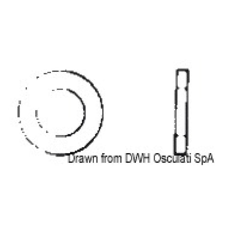 Osculati Flat washers four times the hole width A2-9021B-03X012
